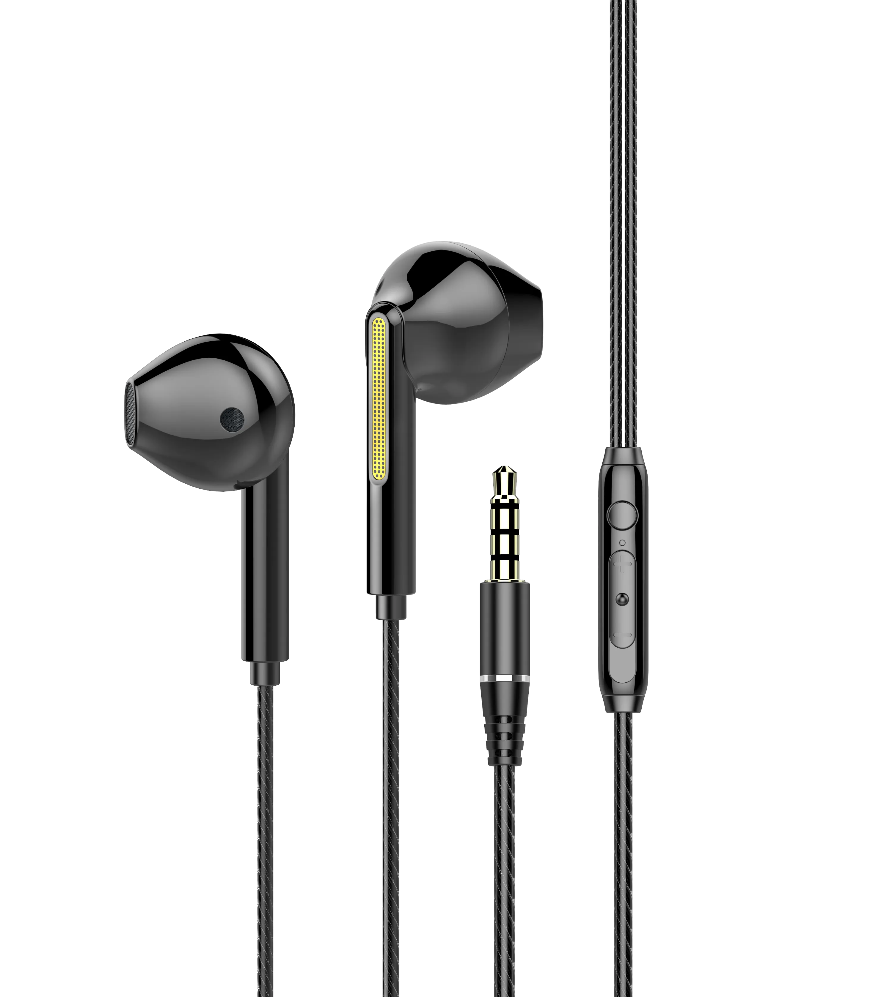 Wired Earbuds with Microphone,Noise Isolating in-Ear Headphones, 3.5mm Earphones Compatible with iPhone, iPad, MP3, Laptop, Computer etc.