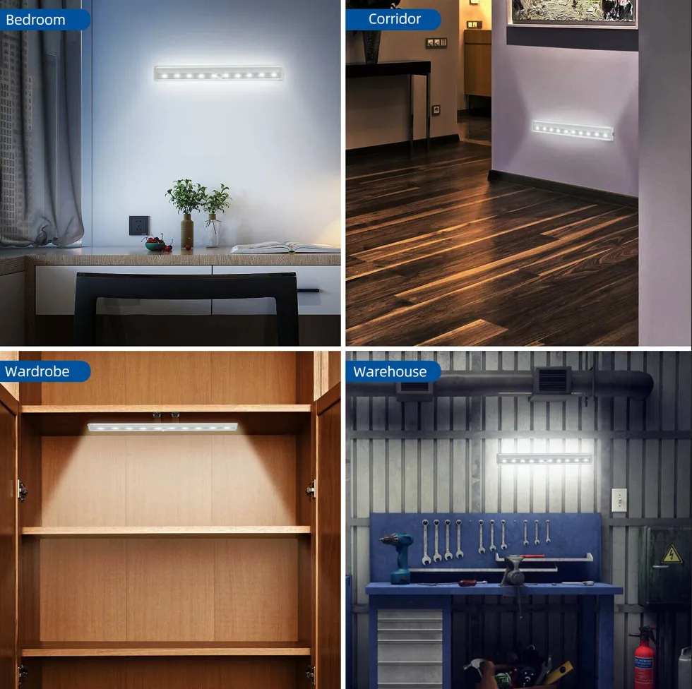 Wireless Cabinet Lights LED Strip Under Cabinet Lighting Hardwired Closet Kitchen Night Lamp