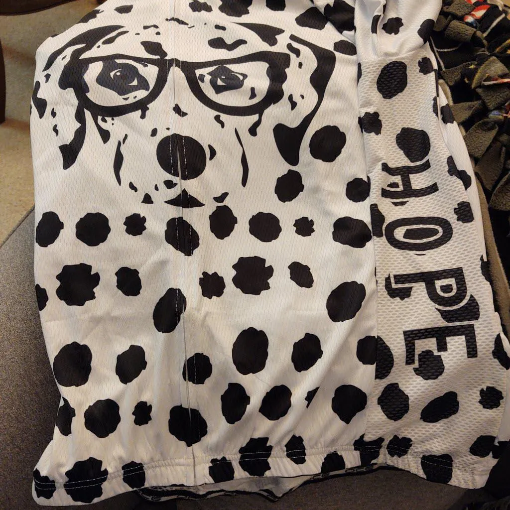 Women's Dalmatian Dog 2 Piece Cycling Kit