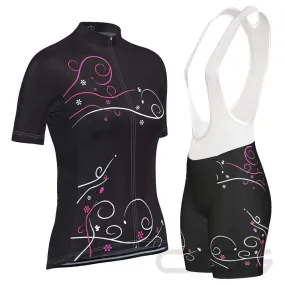 Women's Floral Swirl 2 Piece Cycling Kit