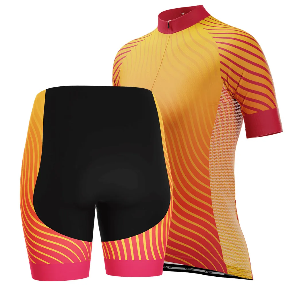Women's Four Seasons Curvy Lines 2 Piece Cycling Kit