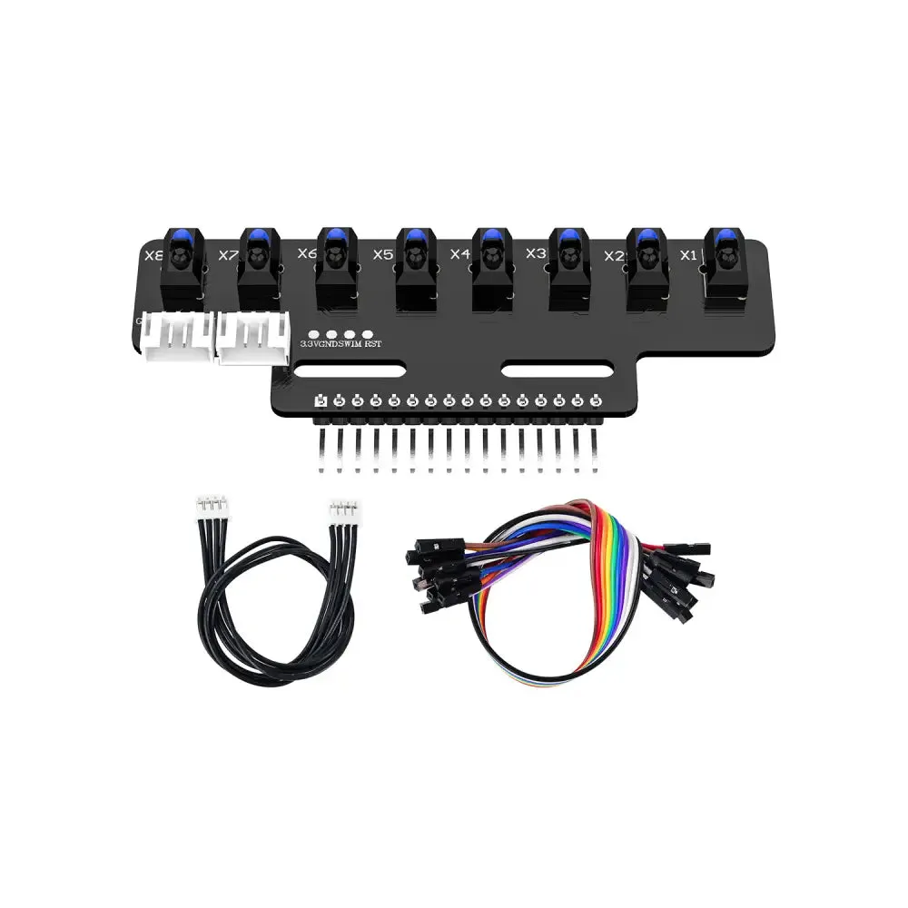 Yahboom 8 channel infrared tracking sensor module--Module Flat cable DuPont line